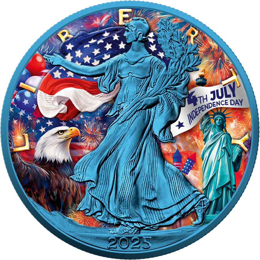2025 Independence Day - USA 1oz Silver American Eagle Coin