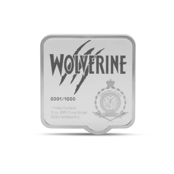 2025 $3 Marvel – Wolverine 'Slash' 2oz Silver Proof Coloured Coin - Image 2