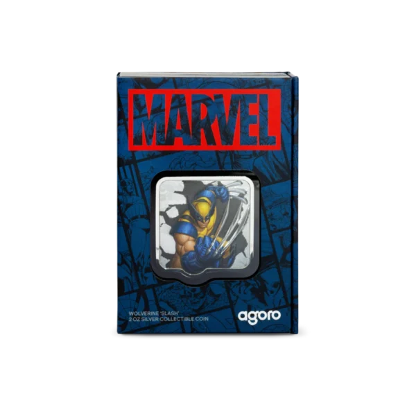 2025 $3 Marvel – Wolverine 'Slash' 2oz Silver Proof Coloured Coin - Image 6