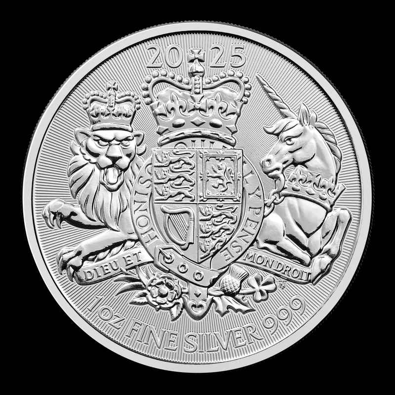 2025 £2 The Royal Arms Great Britain Silver 1oz BU Coin