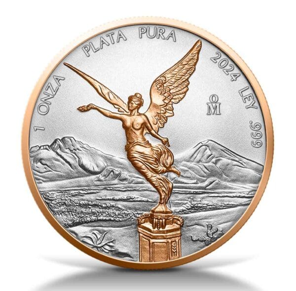 2024 Mexico Libertad Red Gold Series 1oz Silver Coin