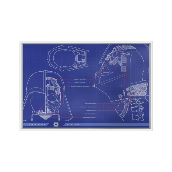 2025 $2 Star Wars™ Darth Vader Helmet™ Blueprint 1oz Silver Foil - Image 2