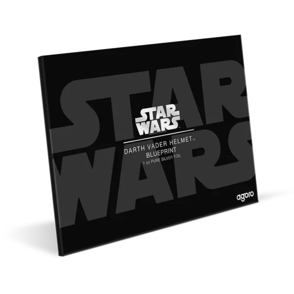 2025 $2 Star Wars™ Darth Vader Helmet™ Blueprint 1oz Silver Foil - Image 4