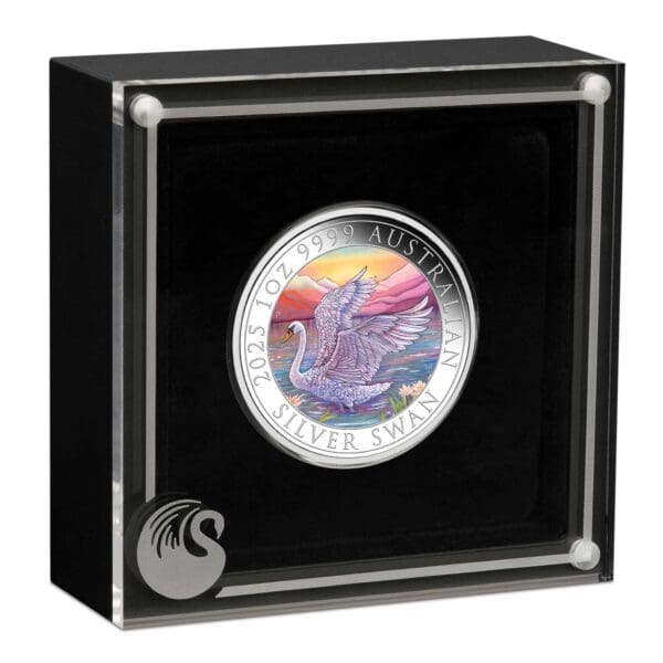 2025 $2 Australian Swan 1oz Silver Coloured Coin - Image 3