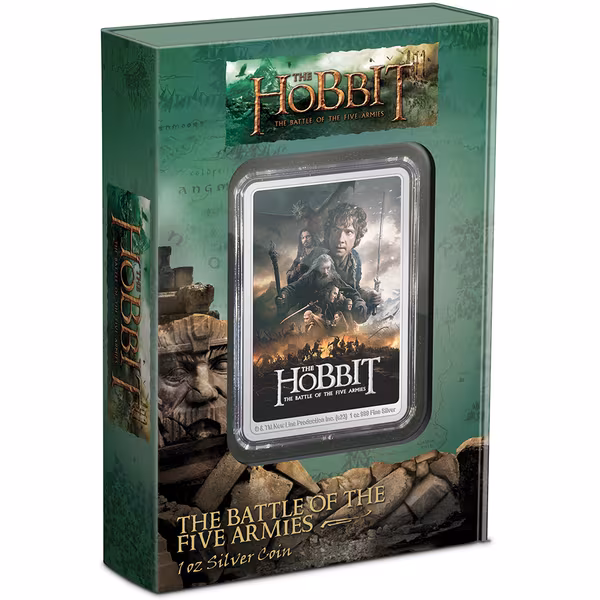 2023 Niue The Hobbit Battle of the Five Armies 1oz Silver Poster Coin