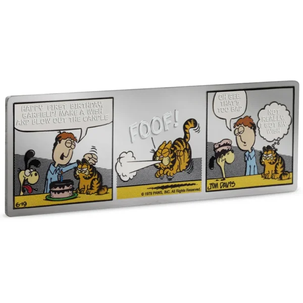 2025 $2 Nickelodeon Garfield's 1st Birthday 1oz Silver Proof Coin - Image 2