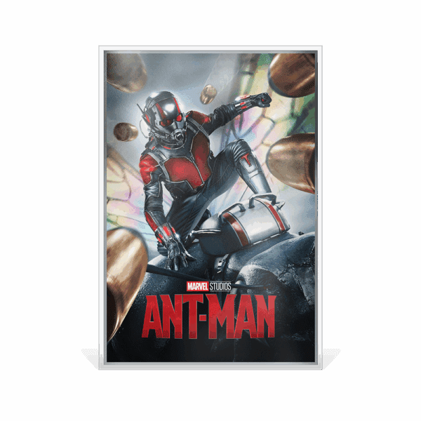 2025 $2 Marvel – The Infinity Saga Phase Two - Ant-Man 1.5oz Niue Silver Coin - Image 2