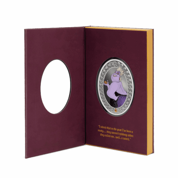 2025 $2 Disney Villains - Ursula 1oz Niue Silver Coin - Image 4