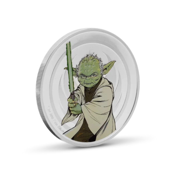 2025 Star Wars™ Yoda™ VS Emperor Palpatine™ 1oz Silver Proof Medallion