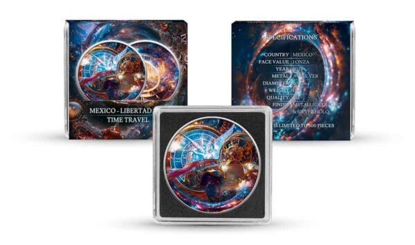 2024 Time Travel - Mexico 1oz Silver Libertad Coin - Image 3