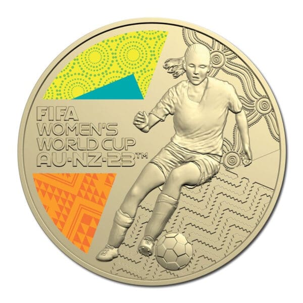 2023 $1 FIFA Women's World Cup™ Coloured UNC Coin - Image 2