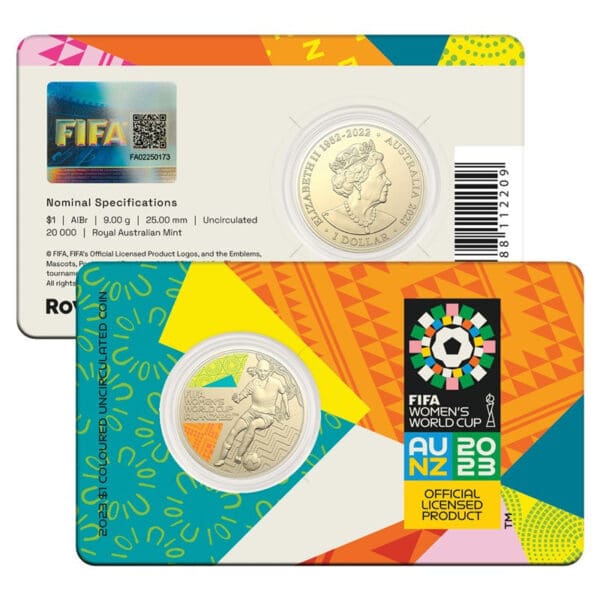 2023 $1 FIFA Women's World Cup™ Coloured UNC Coin - Image 3