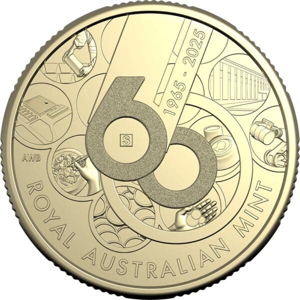 2025 $1 60th Anniversary Of The Royal Mint Mintmark & Privy Four Coin Set - Image 3