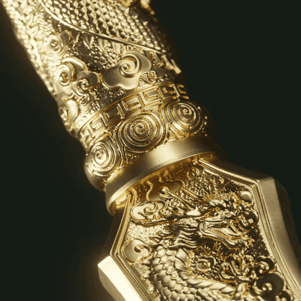 2025 Guan Yu’s Dragon Crescent Blade 2oz Silver High Relief Coin - Image 3