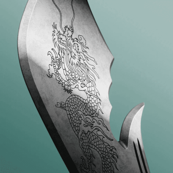2025 Guan Yu’s Dragon Crescent Blade 2oz Silver High Relief Coin - Image 8