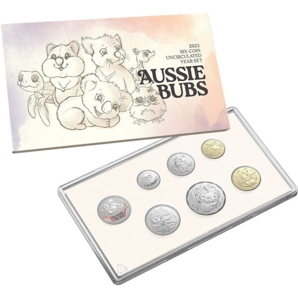 2025 Aussie Bubs Six Uncirculated Baby Year Australian Coin Set