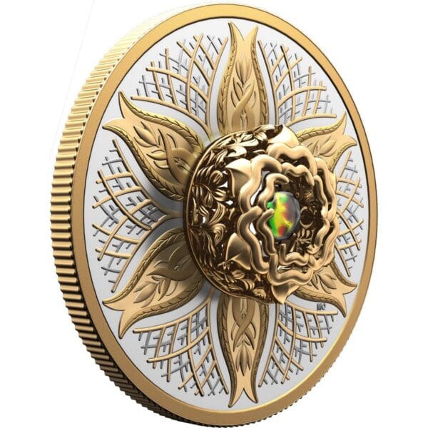 2025 $20 Dancing Ammolite: Elements Of Nature - Earth - Fine Silver Canada Coin