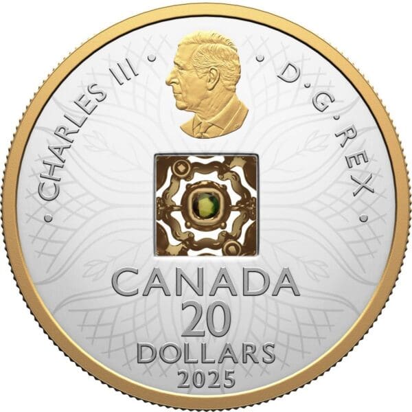 2025 $20 Dancing Ammolite: Elements Of Nature - Earth - Fine Silver Canada Coin - Image 4
