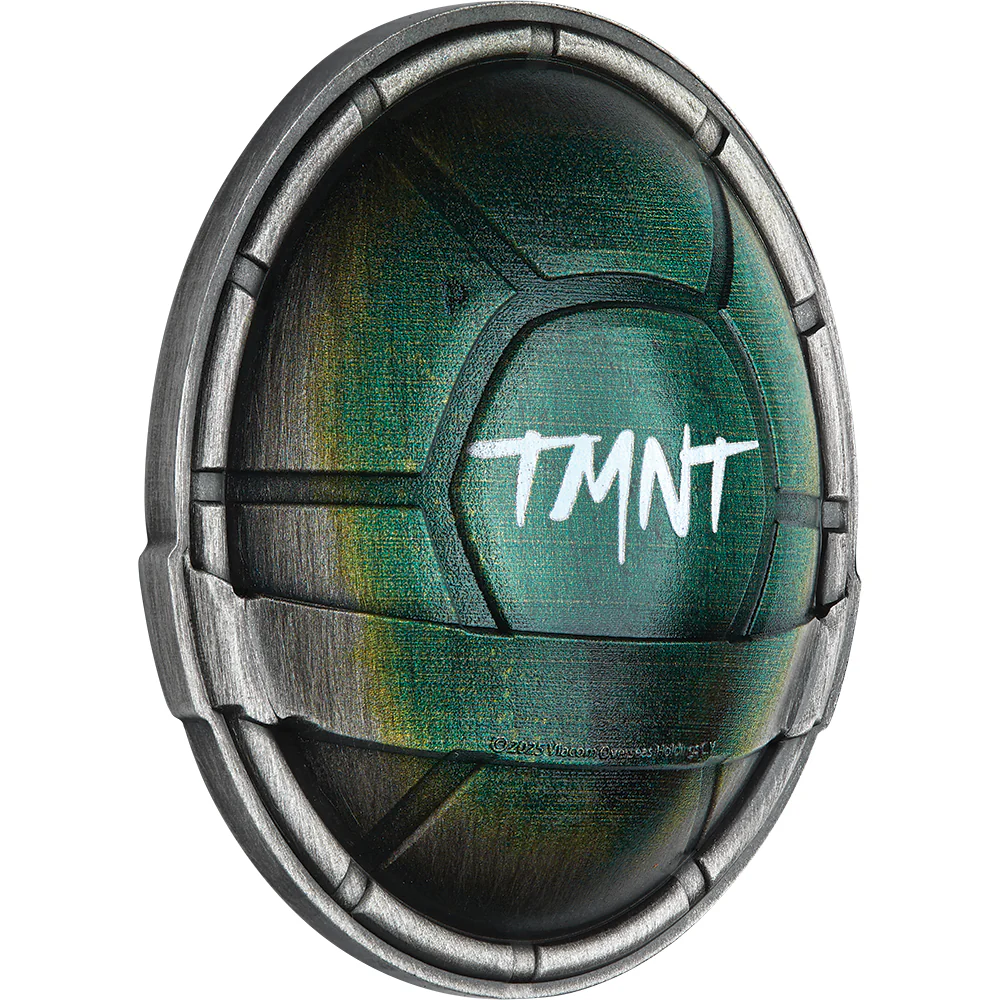 2025 $2 Teenage Mutant Ninja Turtles Domed Shell 1.5oz Silver Coloured Coin