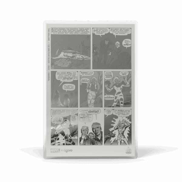 2025 $2 Comix™ - Marvel Fantastic Four #1 Foil 1oz Silver Niue Coin - Image 3