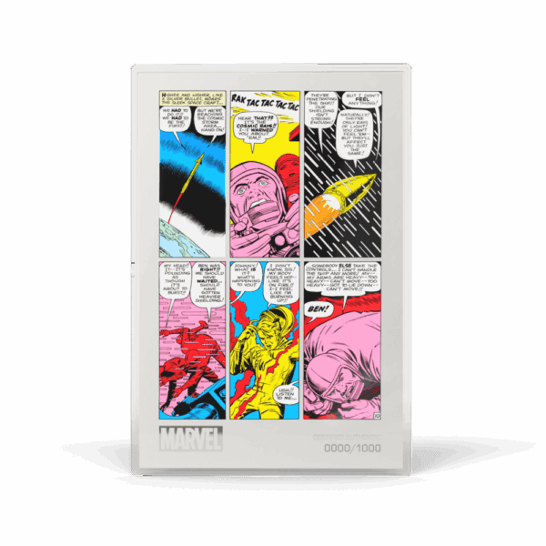 2025 $2 Comix™ - Marvel Fantastic Four #1 Foil 1oz Silver Niue Coin - Image 2