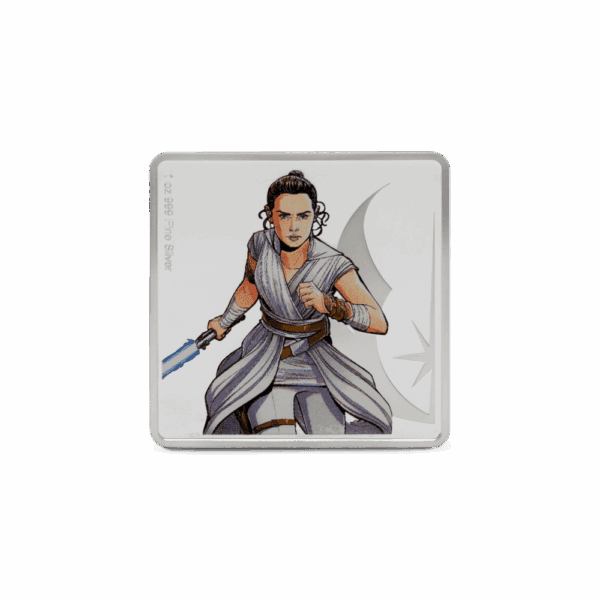 2025 Star Wars™ Rey™ and BB-8™ 1oz Silver Proof Coloured Coin - Image 3
