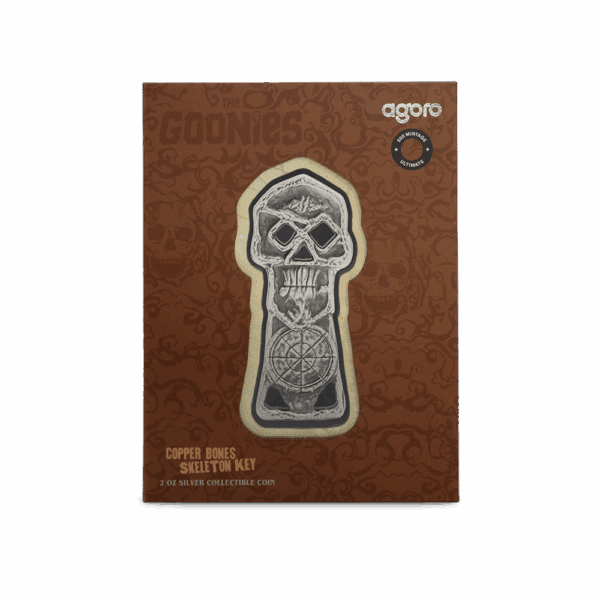 2025 The Goonies - Copper Bones Skeleton Key 2oz Silver Coin - Image 5