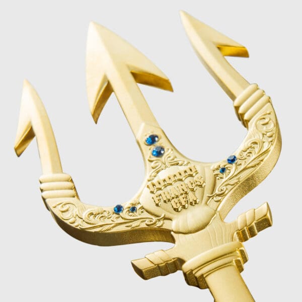 2025 Poseidon Trident 2oz .999 Fine Silver Gilded Coin - Image 9