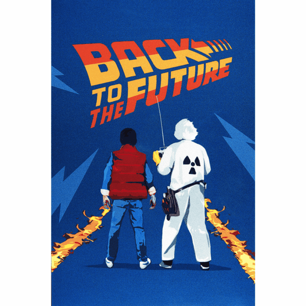 2021 Back to the Future Marty McFly and Doc Brown - 35g Pure Silver Foil