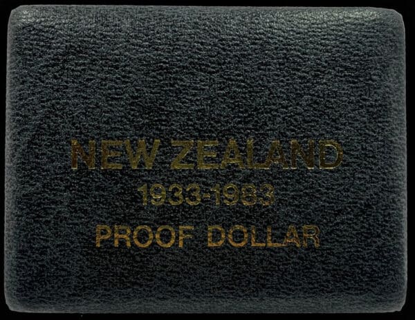 1983 $1 50th Anniversary New Zealand Silver Proof Coin - Image 3