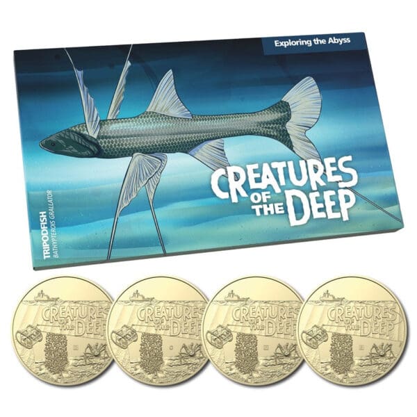 2023 $1 Creatures of the Deep 4 Coin Royal Australian Mint UNC Set