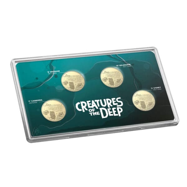2023 $1 Creatures of the Deep 4 Coin Royal Australian Mint UNC Set - Image 2