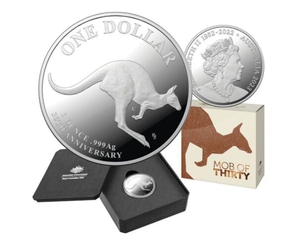 2023 $1 Mob Of Thirty -  30th Anniversary 1oz Silver ‘C’ Mintmark Proof Coin
