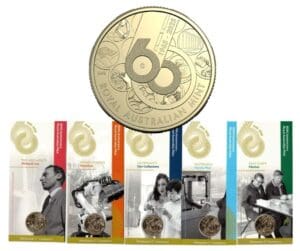 5 x 2025 $1 60th Anniversary of Royal Australian Mint - Mintmark Coin Set