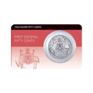 1966 50c Australia Silver Round UNC Coin Pack