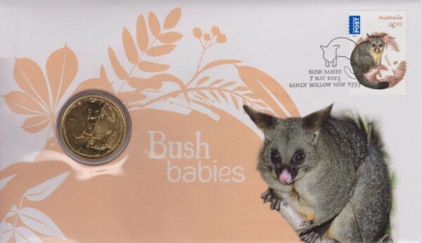 2013 $1 Bush Babies Ring Tailed Possum Perth Mint PNC