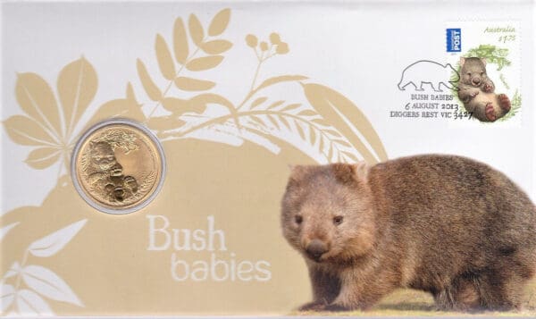 2013 $1 Australian Bush Babies Wombat PNC