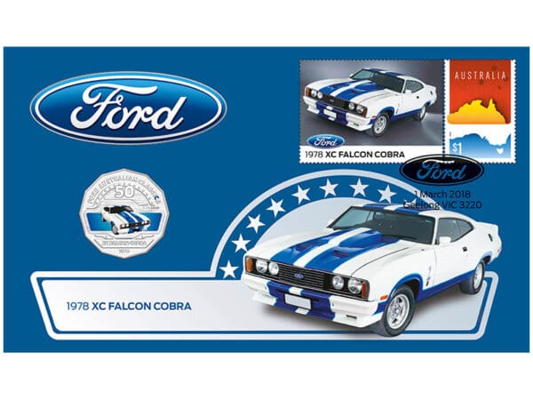 2018 50c Ford 1978 XC Falcon Cobra Coloured PNC