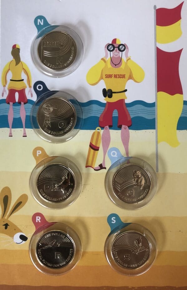 2019 $1 Great Australian Coin Hunt - Complete UNC Coin / Folder set - Image 4