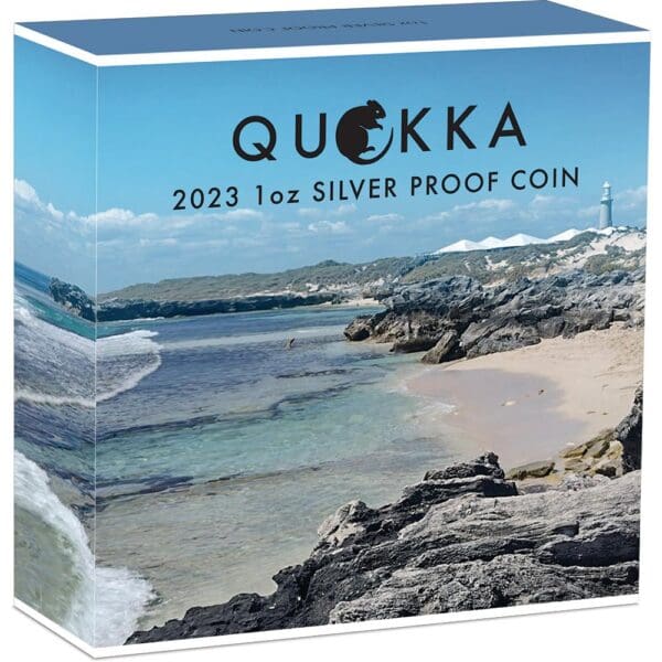 2023 $1 Australian Quokka 1oz Silver Proof Coloured Perth Mint Coin - Image 4