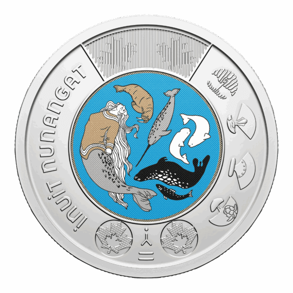 2024 $2 Canada Coloured Celebrating Inuit Nunangat Special Wrapped Coin Roll - Image 2