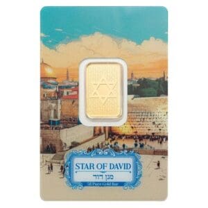 2025 5g Star of David - PAMP Suisse .9999 Pure Gold Bar
