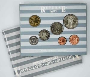 1987 Royal Australian Mint 7 Coin UNC Mint Set