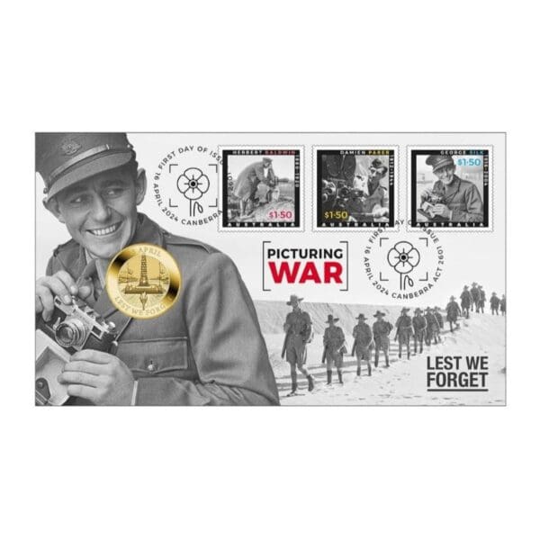 2024 $1 ANZAC Day 2024 "Picturing War" Perth Mint PNC