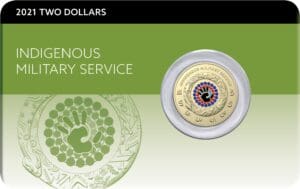 2021 $2 Indigenous Military Service Carded Coin