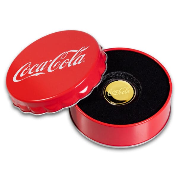 2025 $8 Coca-Cola Gold Bottle Cap 1.2g Gold Coin - Image 6