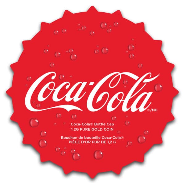 2025 $8 Coca-Cola Gold Bottle Cap 1.2g Gold Coin - Image 7
