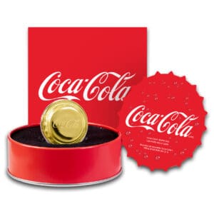2025 $8 Coca-Cola Gold Bottle Cap 1.2g Gold Coin