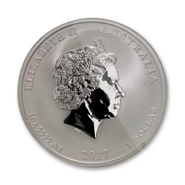 MS69 2017 $1 Dragon & Phoenix 1oz Silver Australian Error Coin - Image 3