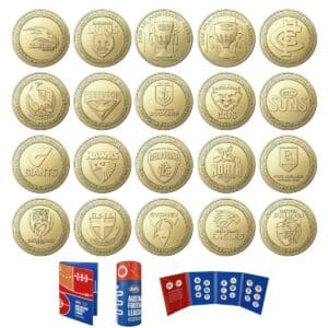 2023 $1 Australia AFL UNC 20-Coin Set - Opened - No Tube